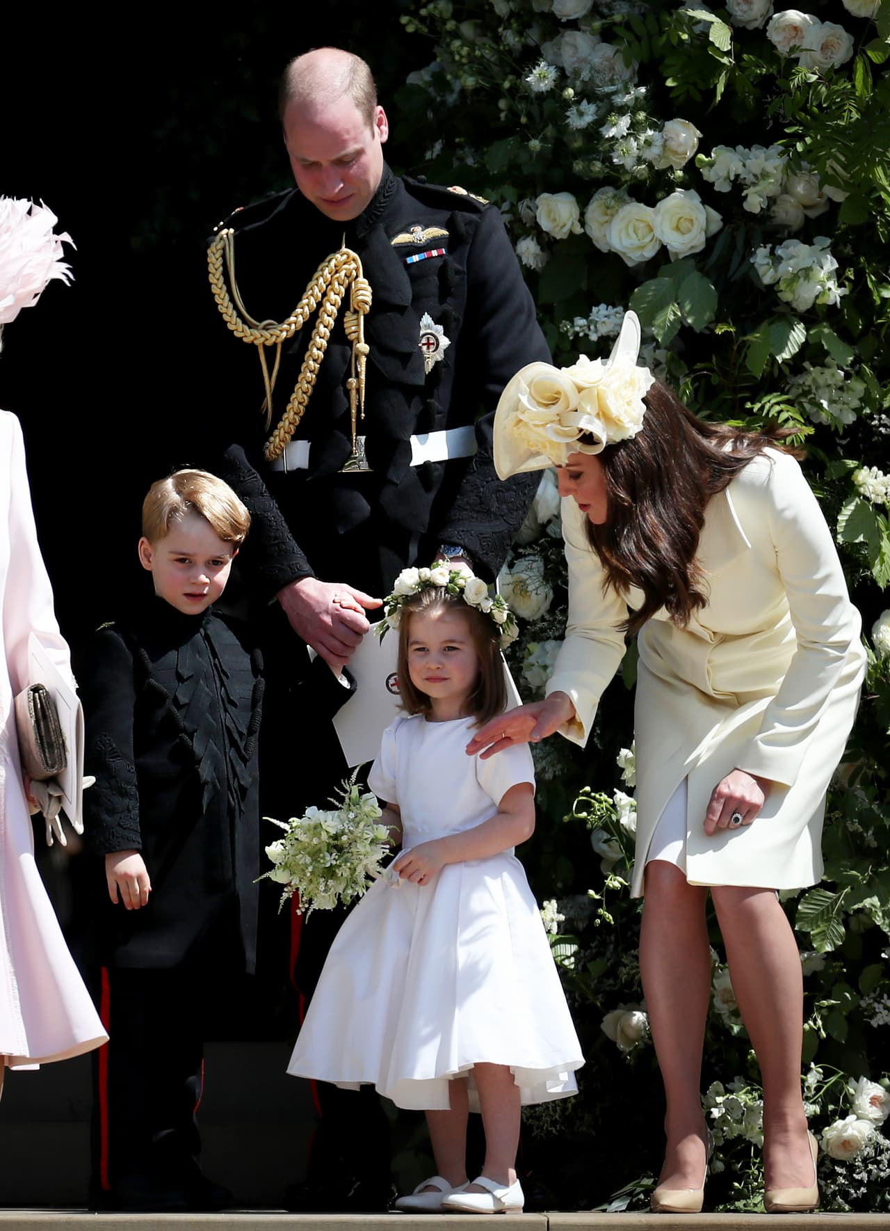 Antes de este matrimonio, George y Charlotte también formaron parte del cortejo real en la boda del príncipe Harry y Meghan Markle, que se realizó el 19 de mayo de este año.
<br>