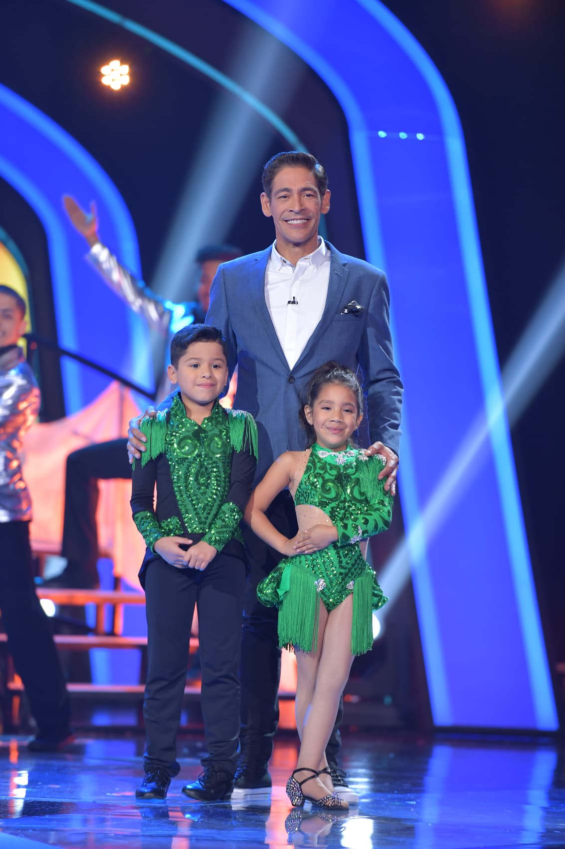 Jeanpaul y Ashley estaban listos para sus presentaciones.