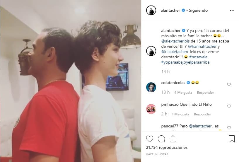 Hace un año el conductor mexicano compartió con sus seguidores lo mucho que ha crecido Alex Tacher Lois, y aunque se refirió a la estatura, en el último año ha revelado que cada vez es más independiente.