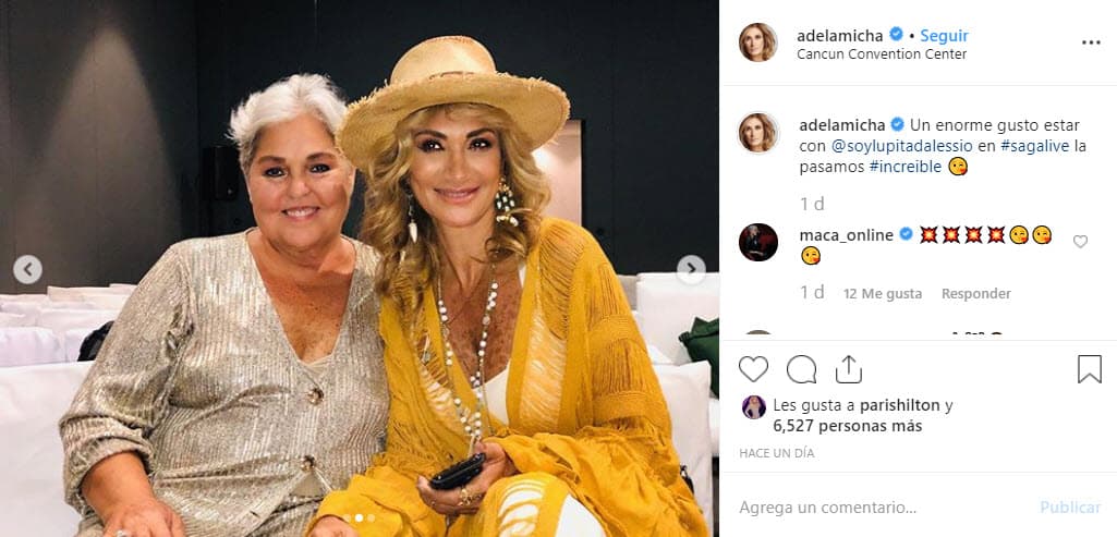 <a href="https://www.univision.com/shows/despierta-america/quieres-ser-el-triste-como-yo-lupita-dalessio-no-olvidara-como-jose-jose-le-aconsejo-dejar-las-adicciones-video">'La Leona Dormida'</a> estuvo como invitada en el programa 'La saga', el cual es conducido por la periodista Adela Micha, en donde platicaron de su 
<a href="https://www.univision.com/entretenimiento/lupita-dalessio-64-anos-de-triunfos-excesos-y-lucha-fotos">trayectoria y vida personal</a>.