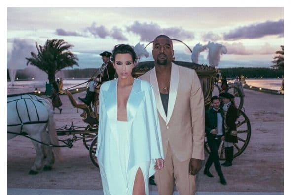 Las fotos más románticas de Kim y Kanye en la red.