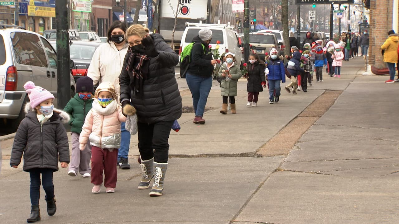 Las familias de los estudiantes también estaban invitadas al evento.