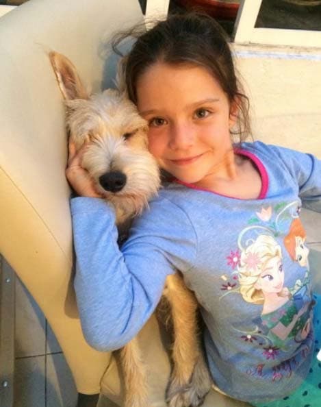 Su pequeño amor, María, tiene seis años.