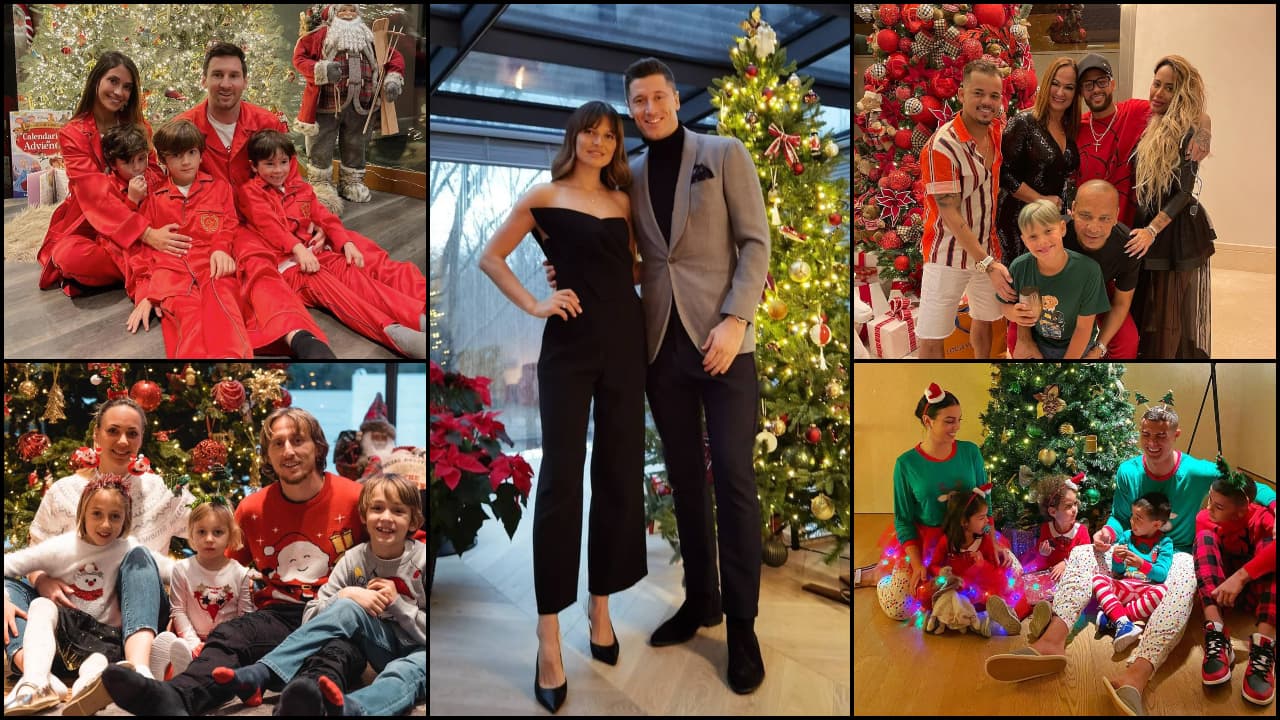 Así festejaron la Navidad Cristiano, Messi y más figuras de élite | Las personalidades del balompié desearon felices fiestas a través de sus redes sociales.