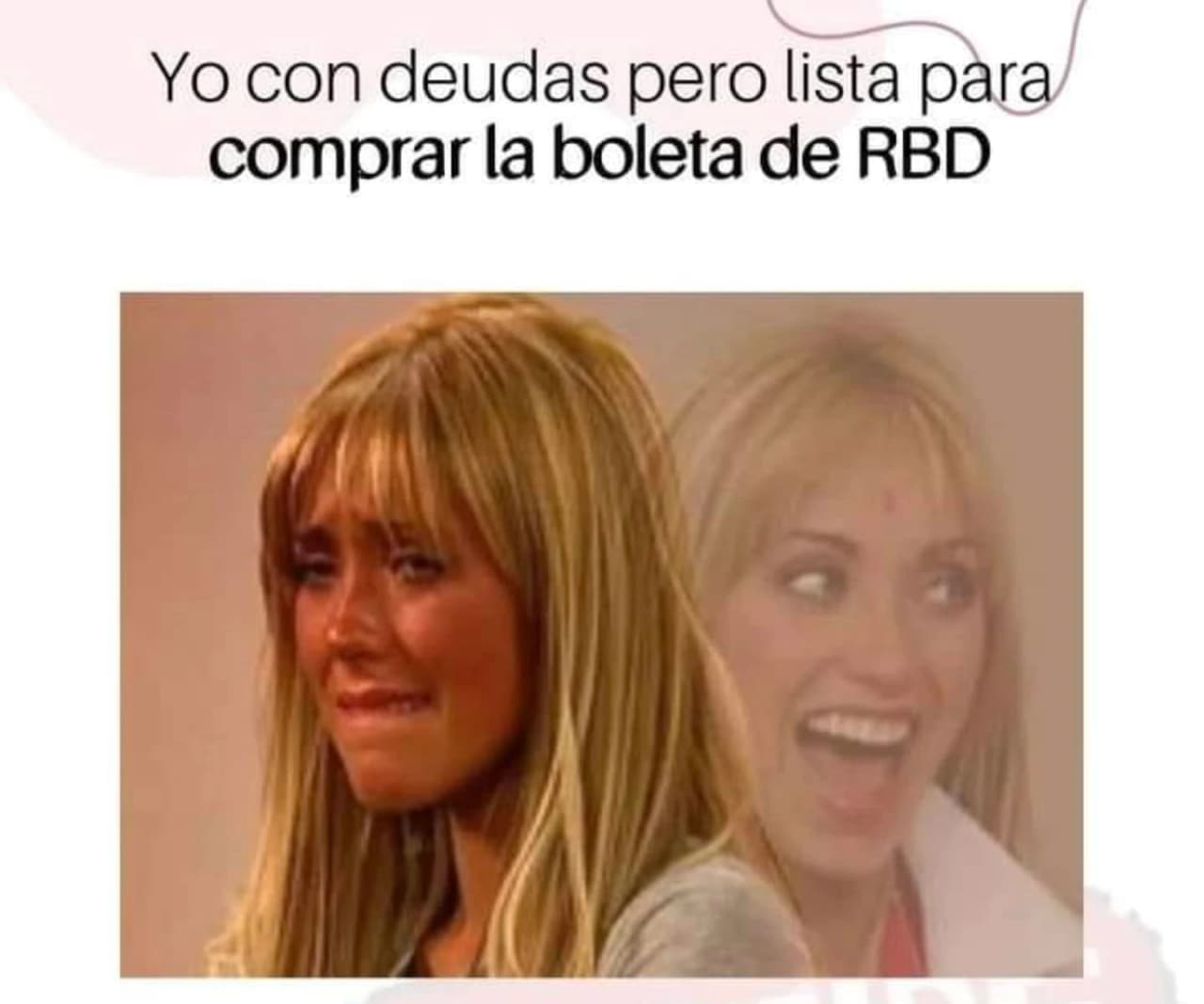 Por eso, una deuda más no importa y más si es para ver a RBD en vivo.