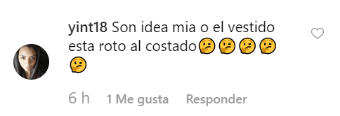 ¿Clarissa tuvo un accidente y no se dio cuenta que su vestido estaba roto?