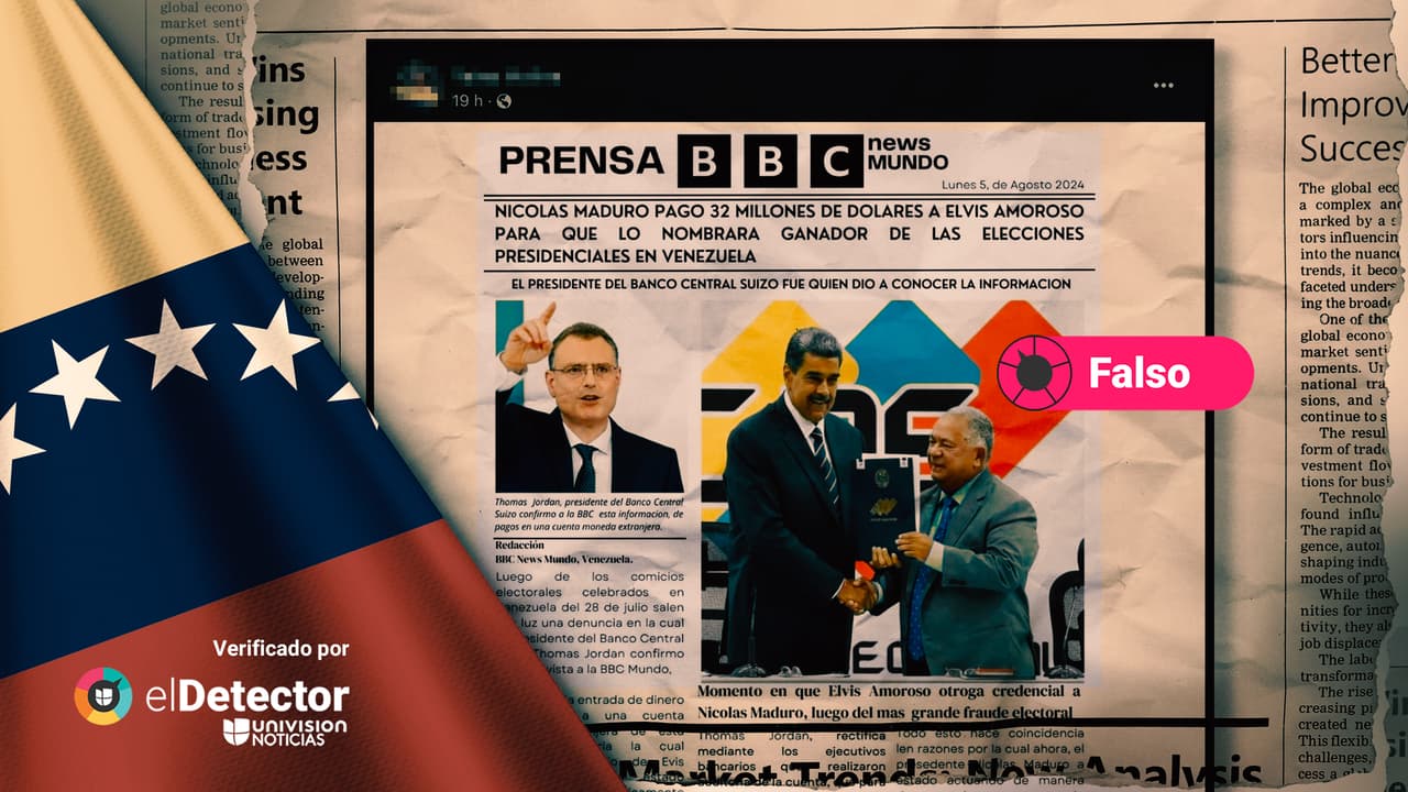 Es falsa esa supuesta portada de BBC Mundo con información sobre sobornos en las elecciones de Venezuela