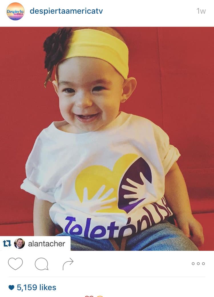 ¡Baby Michelle también apoyó al Teletón USA!