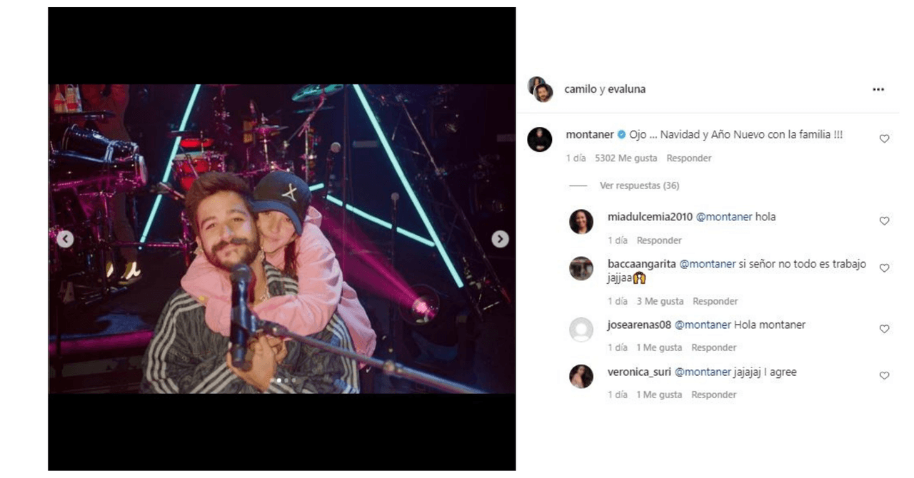 Ricardo Montaner pidió a Camilo y Evaluna pasar las fiestas decembrinas en familia