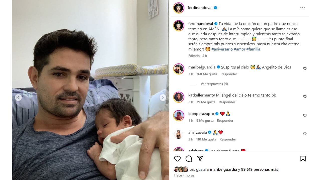 Ferdinando Valencia recuerda a su hijo Dante.