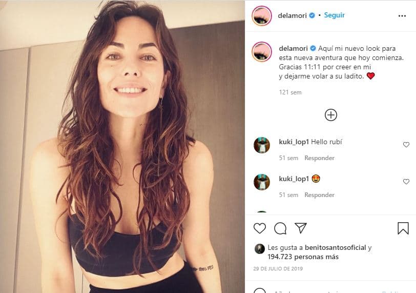 Bárbara Mori al natural