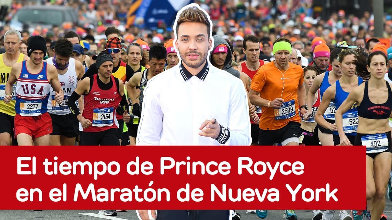 Así le fue al cantante Prince Royce en el Maratón de Nueva York