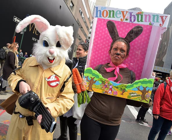 Y en el tradicional Desfile de Pascua de NYC se juntaron.