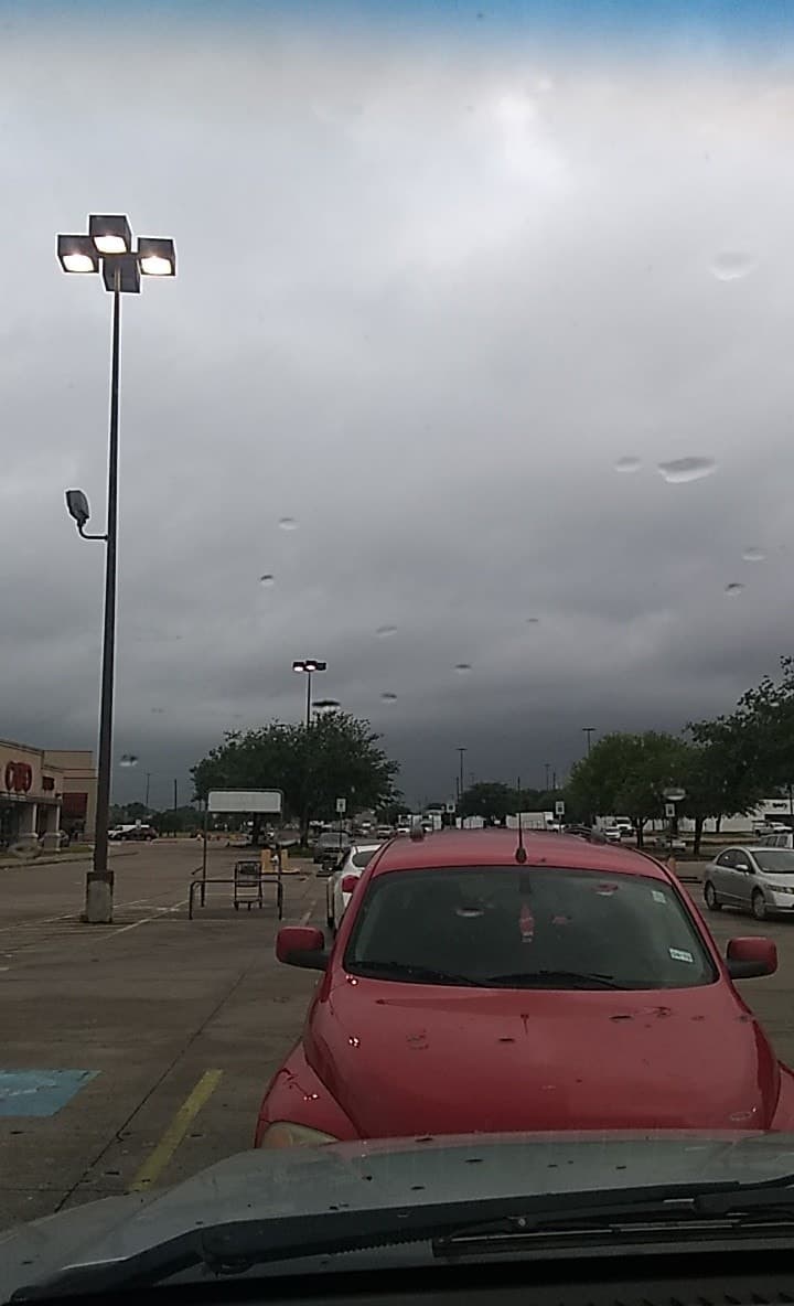 Carlitos Martínez captó un breve momento de cómo se veía el área de Arlington.