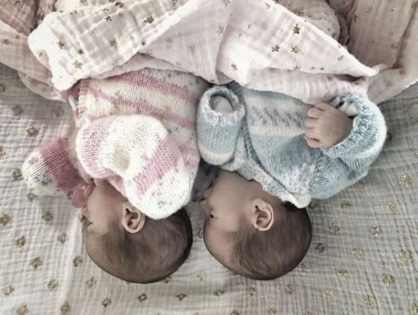 Ludwika dio a luz a Carlos Sebastián y Bárbara el 30 de mayo del 2017 y fue con esta foto que anunció la llegada de sus gemelos en Instagram.