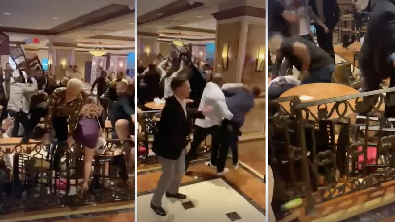 Se desata pelea campal en casino de Atlantic City. La trifulca quedó captada en video