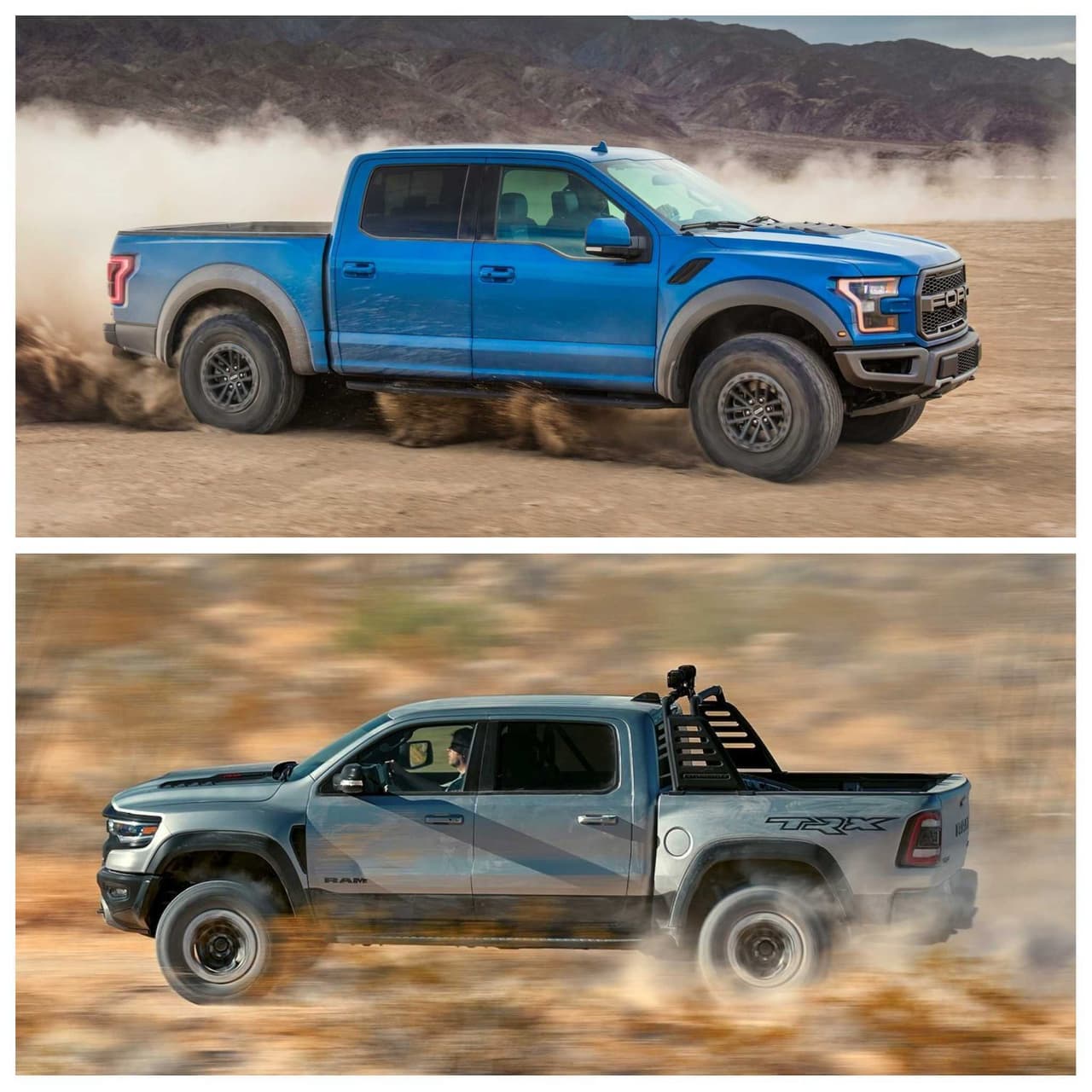 No sucede lo mismo cuando de capacidad de remolque se trata, pues la TRX es capaz de remolcar hasta 8,100 lbs (3,674 kgs), mientras que la Raptor se queda 100 lbs (45 kgs) en desventaja con 8,000 lbs (3,629 kgs).