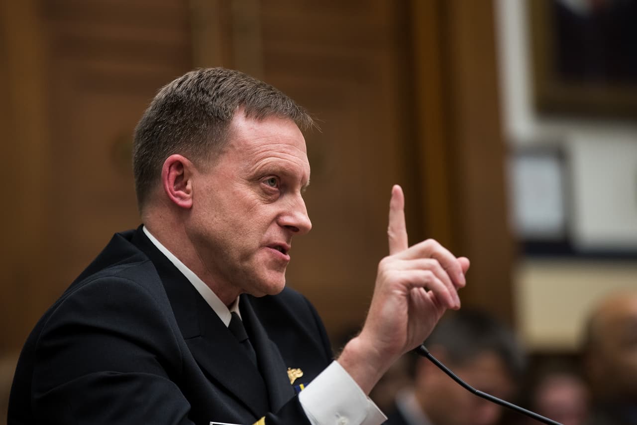 El director de la Agencia de Seguridad Nacional (NSA), Michael Rogers, durante la comparecencia