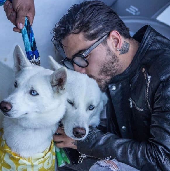 Maluma también comparte en ocasiones fotos de sus amores: sus perritos.