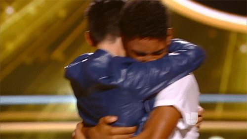 Hugging your BFF like...