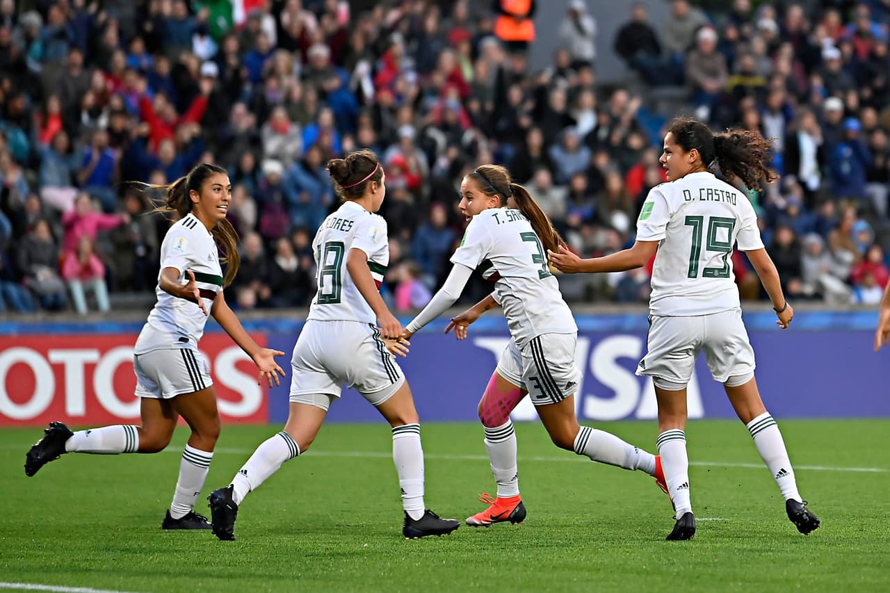 El equipo azteca mostró reacción con el gol a balón parado por parte de Denise Castro al minuto 29.