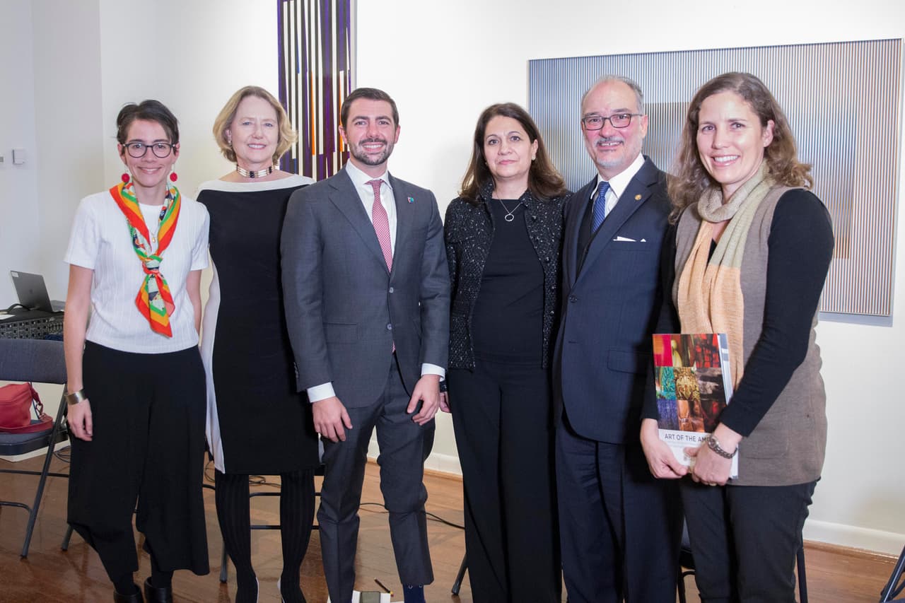 En el lanzamiento del catálogo digital del Museo de Arte de las Américas en Washington, DC.