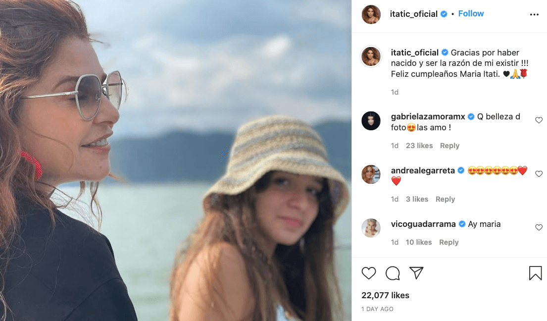 Itatí presumió mediante diversas imágenes y videos el festejo de su pequeña y le dedicó un bello mensaje: “Gracias por haber nacido y ser la razón de mi existir!!! Feliz cumpleaños María Itatí”.