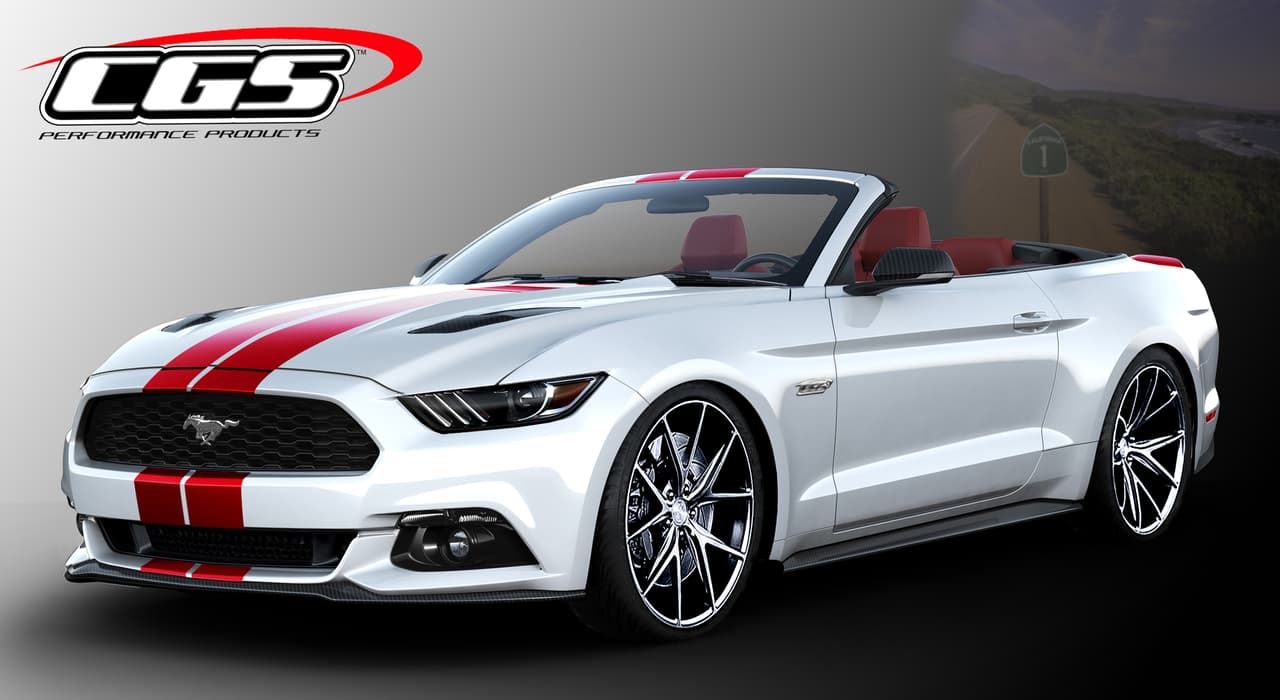 El Ford Mustang convertible por CGS es un clásico instantáneo que toma inspiración visual en el pasado del Mustang e inspiración mecánica en su futuro.