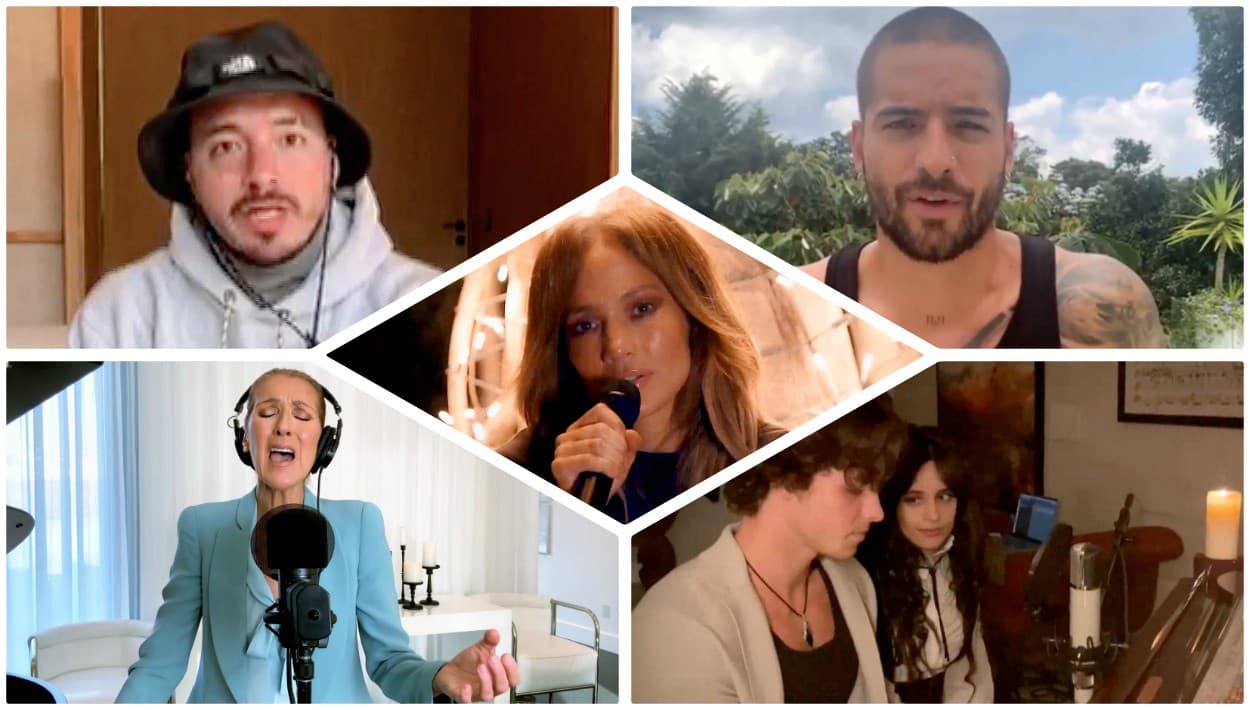 En fotos: JLo, Maluma, J Balvin y decenas de estrellas en el histórico evento 'One World Together at Home'