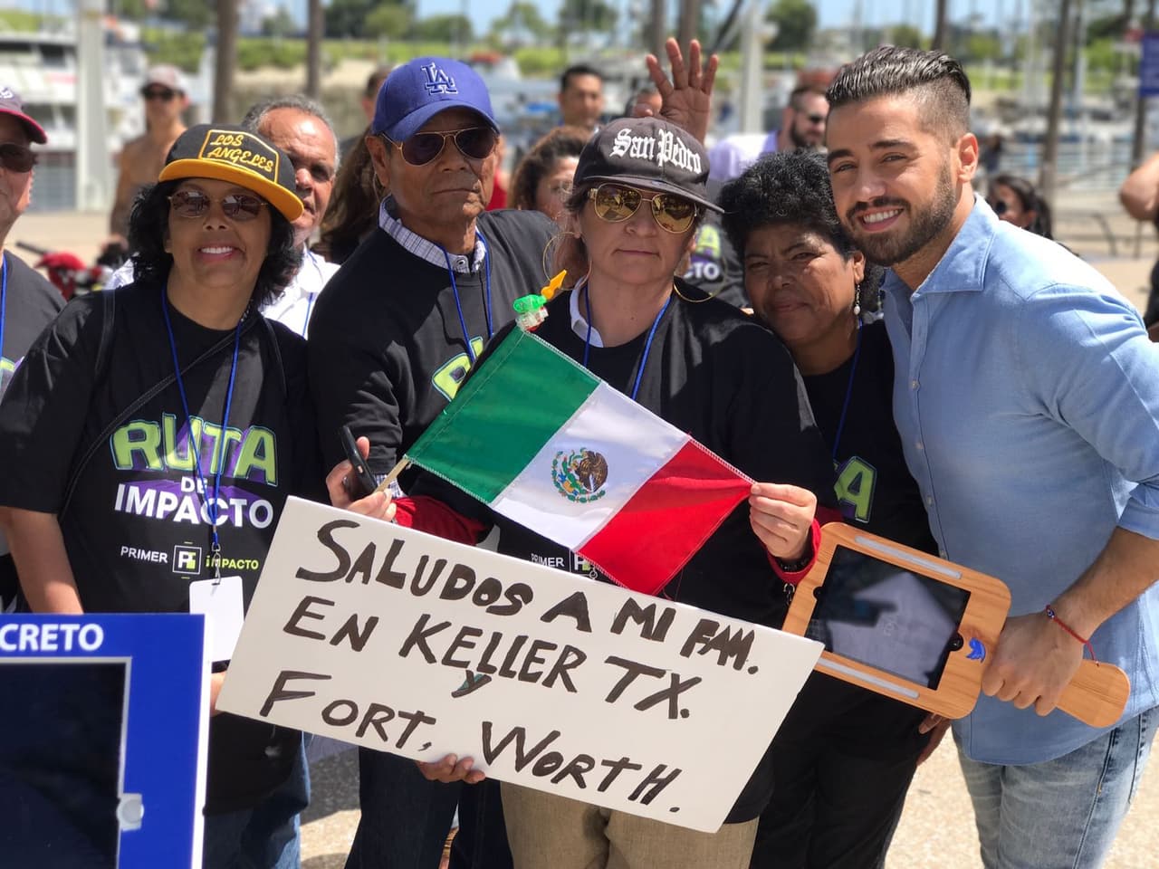 Desde todos los lugares nos vinieron a visitar en esta parada de la Ruta.