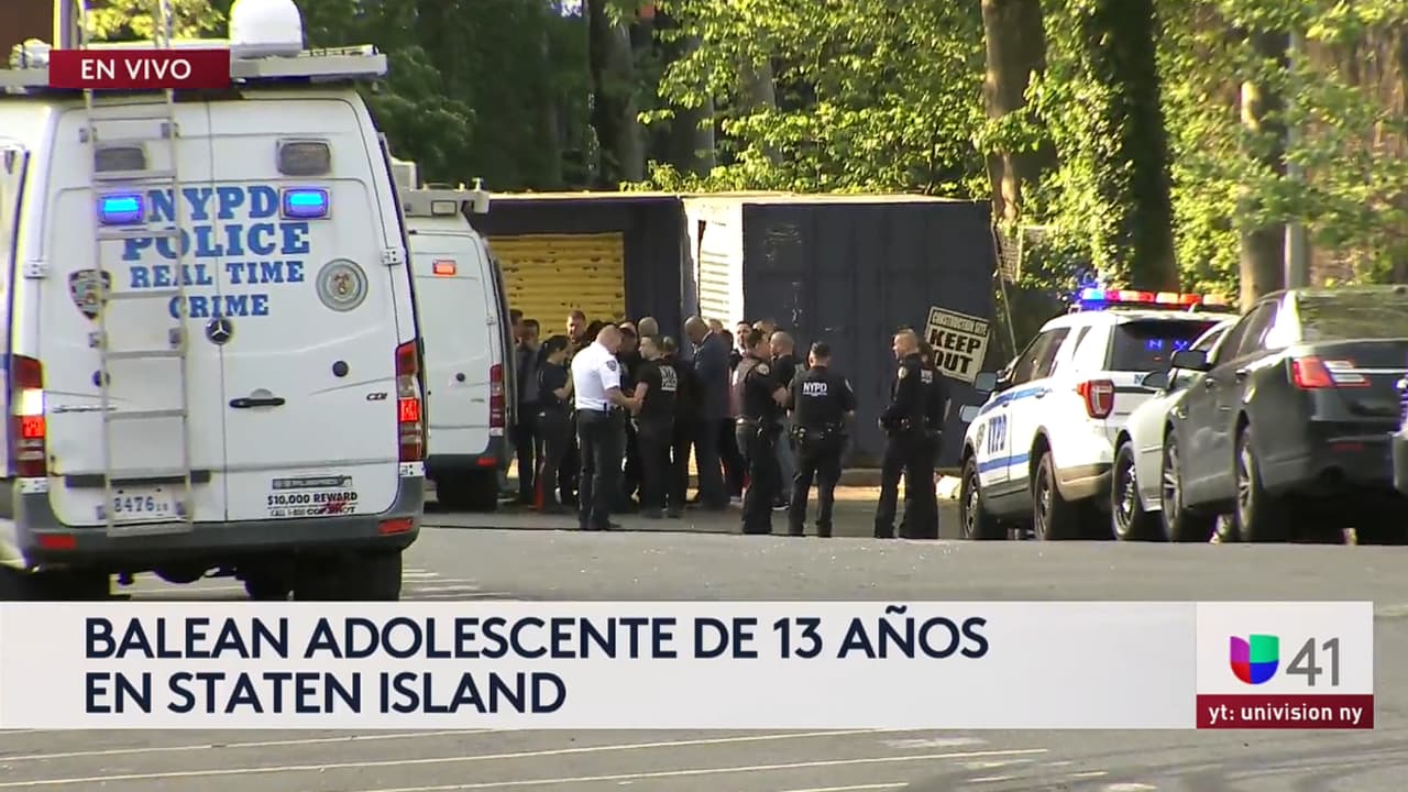 Murió el niño de 13 años baleado en un parque infantil de Staten Island 