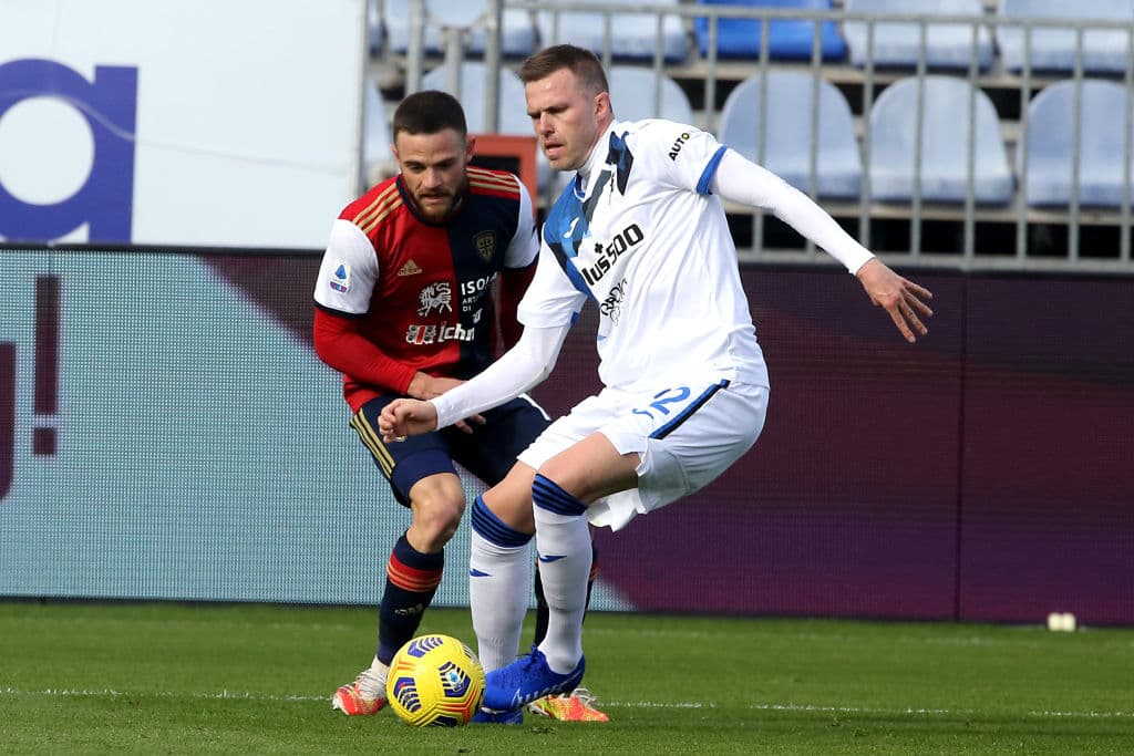 Atalanta derrota a Cagliari 1-0 con gol del colombiano Luis Fernando Muriel Fruto sobre la hora en la Arena Serdeña, durante la Jornada 22 de la Serie A.
