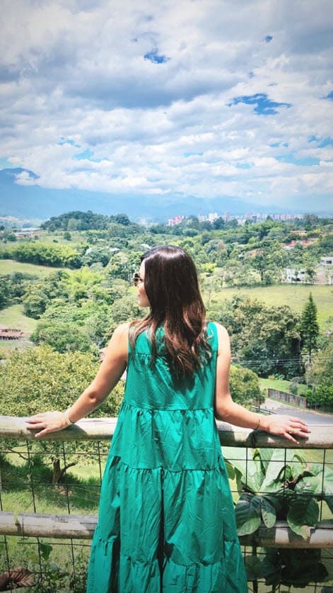 Estar en contacto con la naturaleza es una de las cosas que más ha disfrutado Karina.