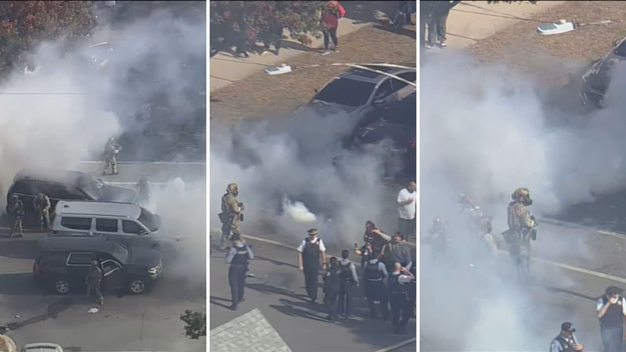 Operativo federal en East Chicago con gases lacrimógenos, detenciones y choque de vehículos, autoridades responden