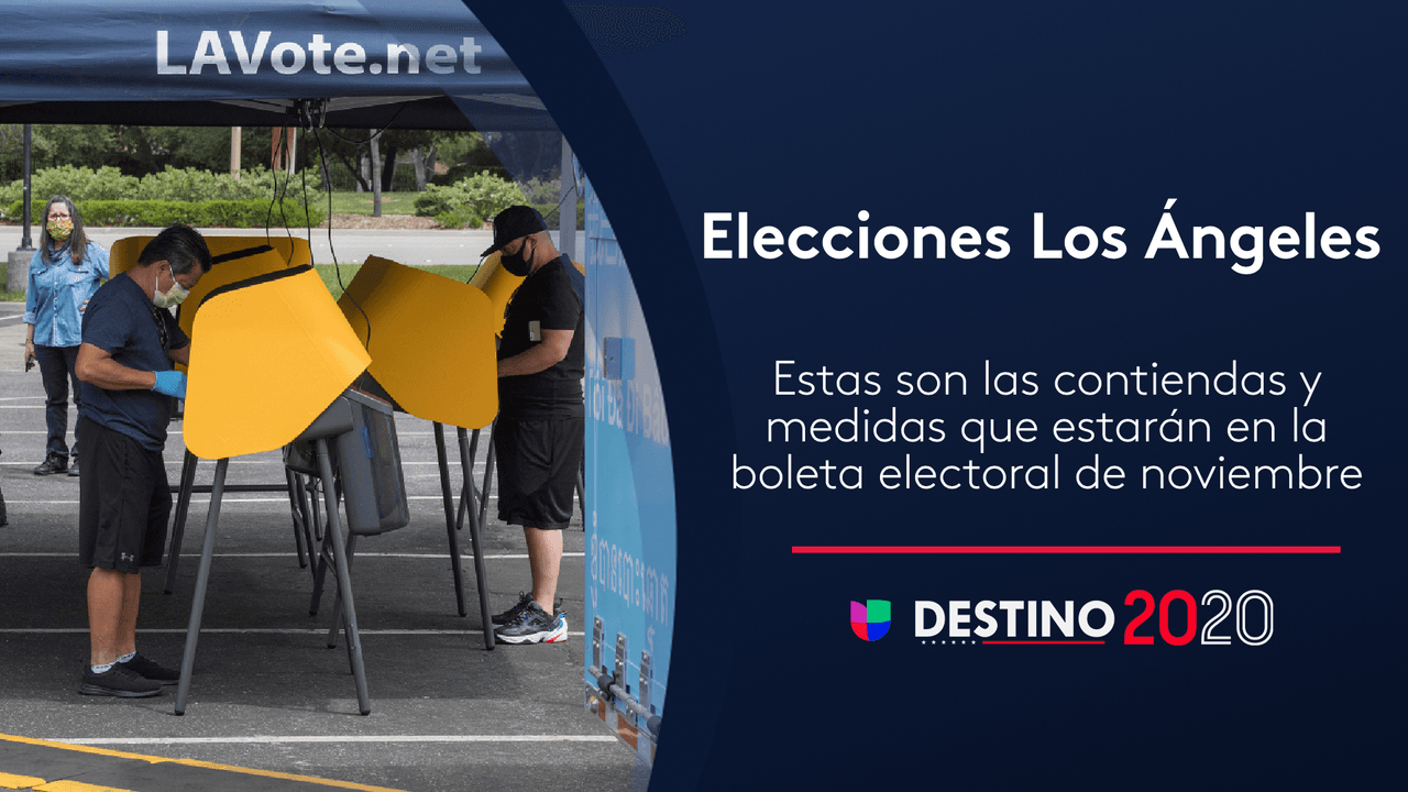 Todo lo que necesitas saber de las elecciones en Los Ángeles del 3 de noviembre