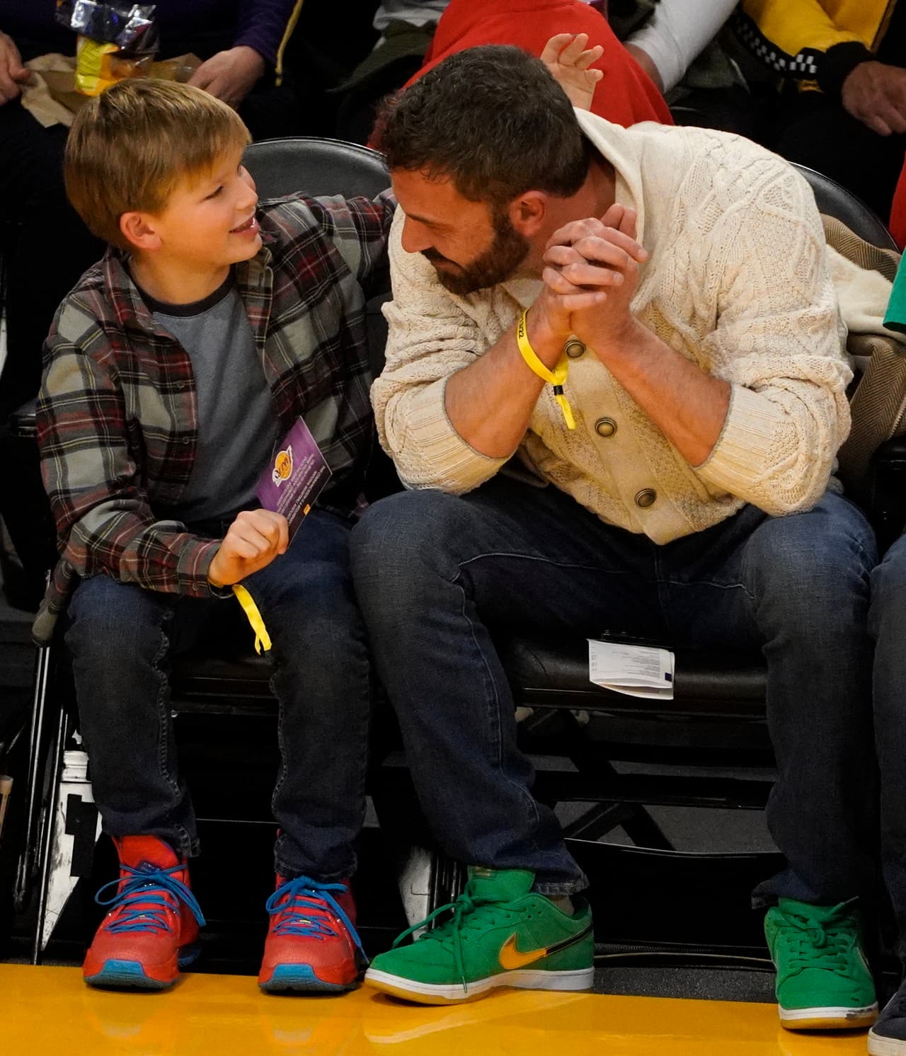 La complicidad entre el ganador del Oscar y el menor de los hijos que tuvo con Jennifer Garner quedó plasmada en fotos.