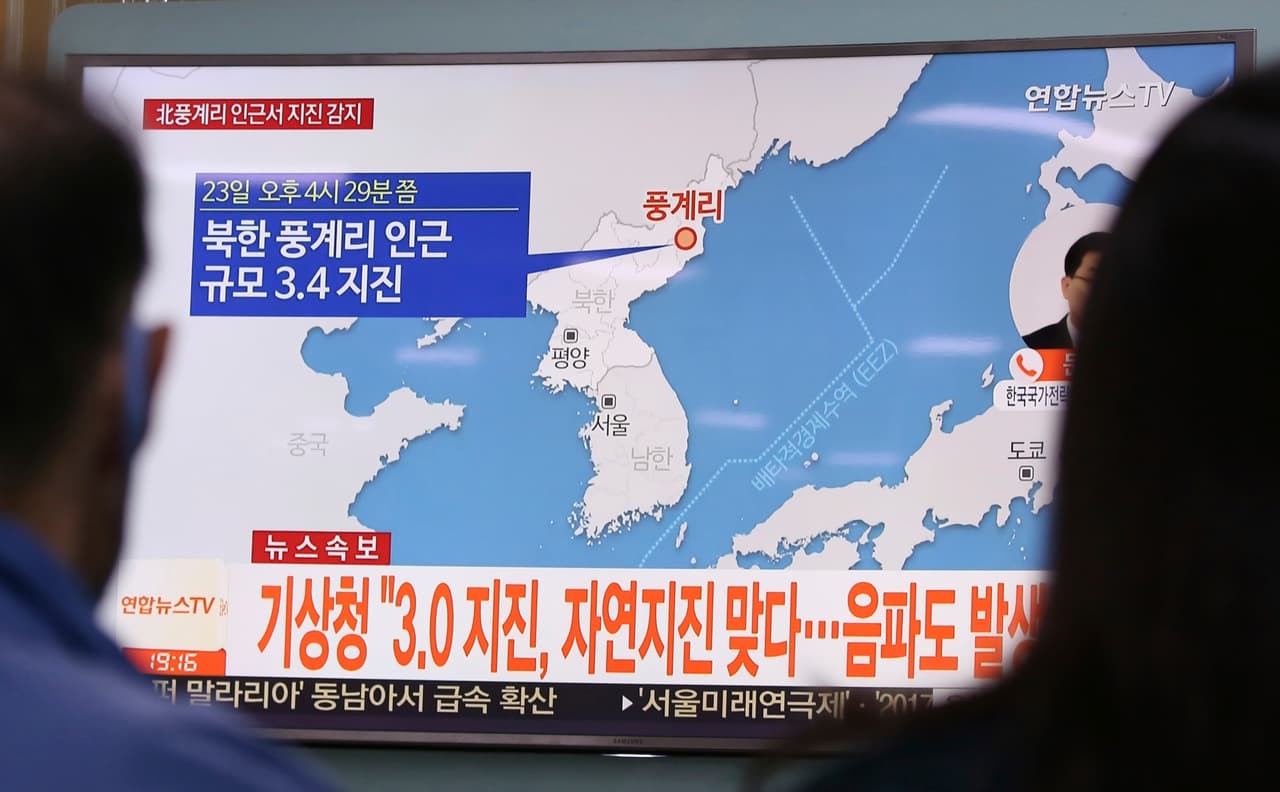 Corea del Sur detecta un sismo en Corea del Norte, que China cree pudo provocarlo una "explosión"