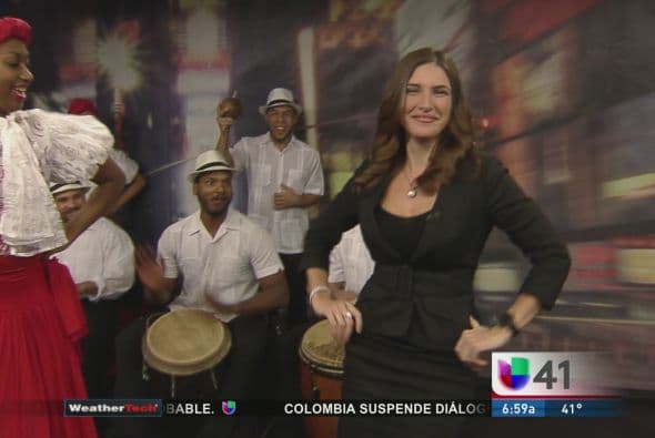 Con el pie derecho y  al son de plena la periodista dio por iniciada sus labores en Univision Nueva York como ancla. Desde que llegó a la gran manzana, pese a las temperaturas frías en comparación con Puerto Rico, ha sentido el calor de la gente.