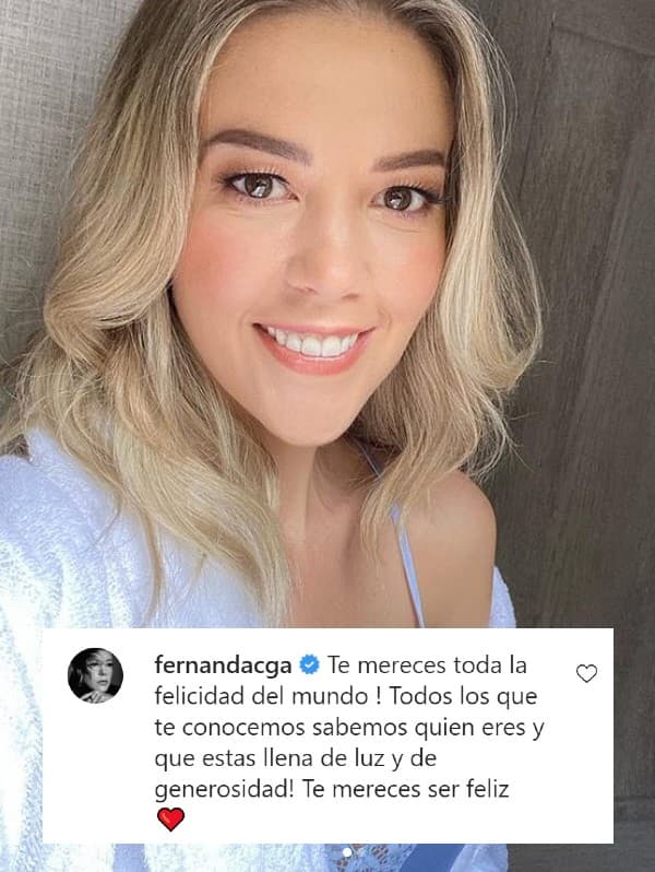 Fernanda Castillo dijo que "merece ser feliz" porque es un ser que "llena de luz".