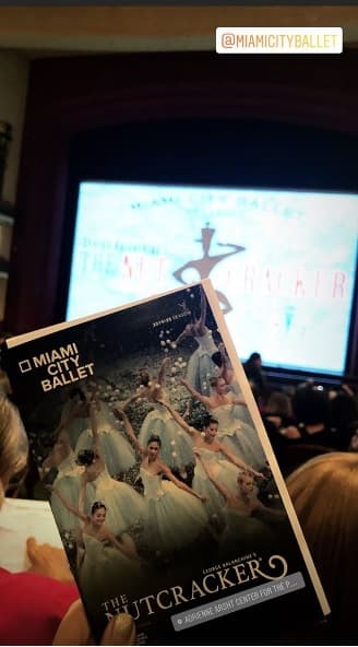 Maity Interiano también se presentó en las transmisiones del Teletón, pero un día antes se dispuso a disfrutar del Miami City Ballet.