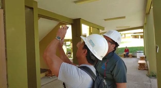 Algunos daños registrados en la estructura son superficiales.