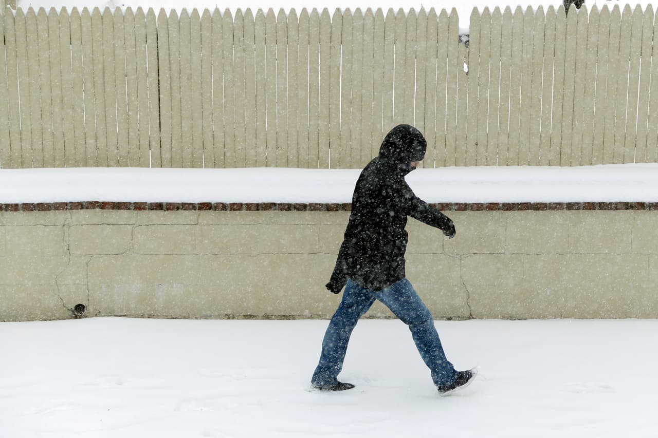 Así lucían este miércoles las calles de Media, en Philadelphia.