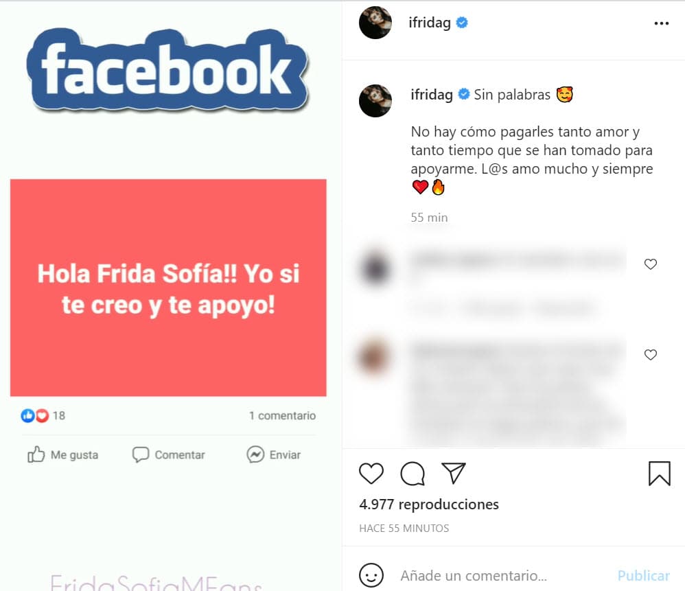 Durante ese fin de semana, la también modelo ha compartido los mensajes de apoyo que ha recibido a través de Instagram.
<br>