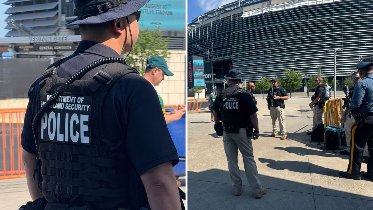 Agentes del Departamento de Seguridad Nacional vigilan el Mundial de Clubes en Nueva Jersey