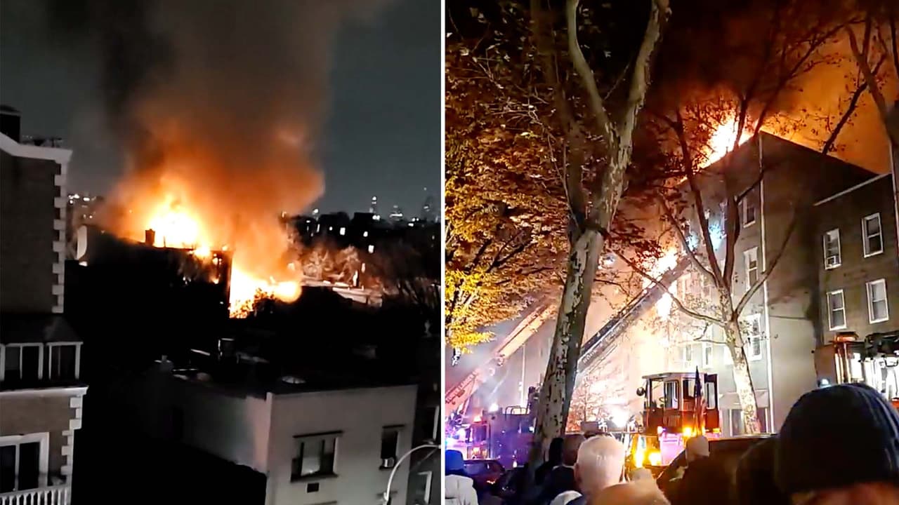 Seis bomberos heridos y 12 personas desplazadas: el saldo de un incendio en Brooklyn