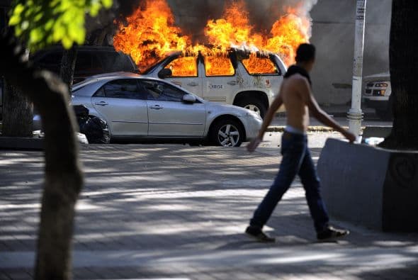 A pesar de los llamados a la cordura, los actos de vandalismo no pudieron ser evitados.