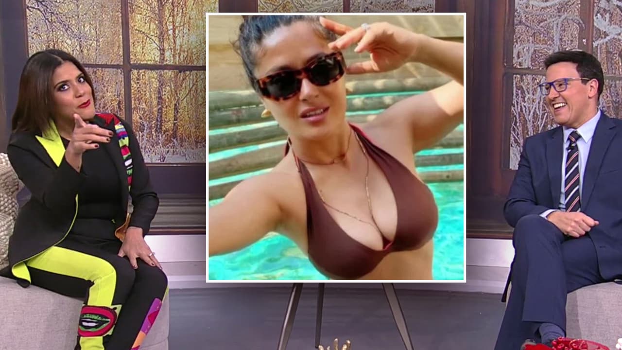 Hayek siguió dando de qué hablar al inicio del año por sus fotos en las redes sociales. El 3 de enero compartió una fotografía que dejó con la boca abierta a Francisca Lachapel y Raúl González.