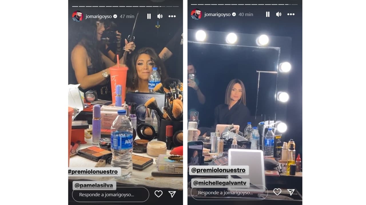 Jomari Goyso captó a Michelle Galván y Pamela Silva a horas del inicio de Premio Lo Nuestro 2023.
