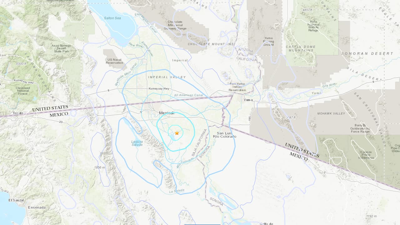 El lugar del sismo se encuentra en las cercanías de la temida falla de San Andrés
