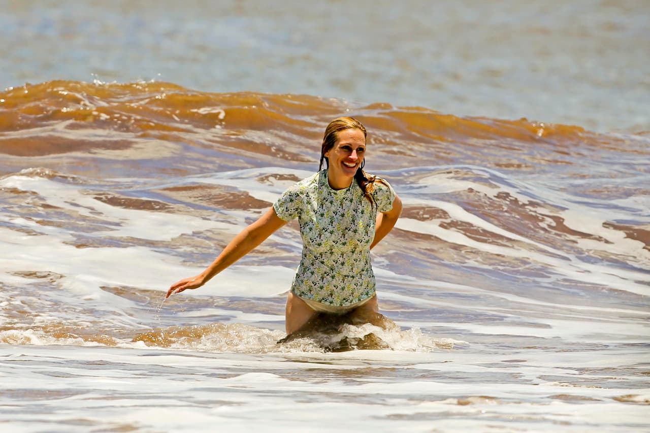 Pero no son los únicos que se fueron de vacaciones. Julia Roberts se escapó a Hawaii.